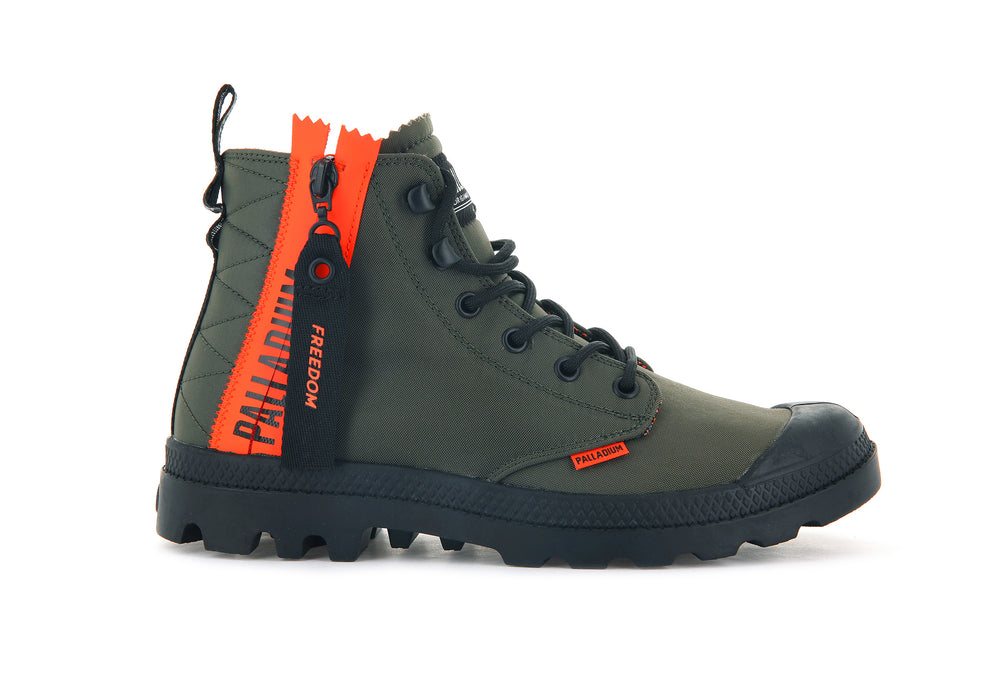 Botas Palladium PAMPA UNLOCKED Hombre Verde Oliva | Costa Rica-98517